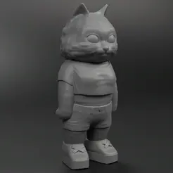Persi.gif Persian Cat Human Figure for 3D printing