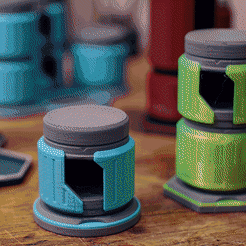 01_half.gif 3MF file Stackable Bottle Container・3D printable design to download