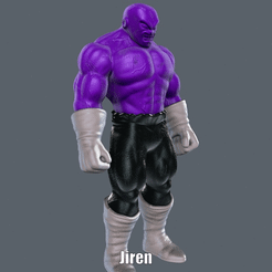Jiren.gif Download free STL file Jiren (Easy print and Easy Assembly) • 3D printable template, Alsamen