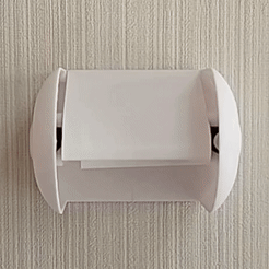 deluxe-square-ad.gif 3D file Yet Another Quick Change Toilet Paper Roll Holder Deluxe・3D printing model to download