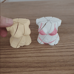 Flexi Woman Bikini Twisty Toy STL – Articulated Female Desk Toy – 3D Printable Decorative Figure – Sensory Fidget Model