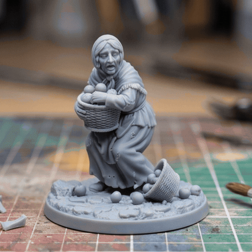 Terrified Apple Vendor NPC | RPG Mini photo 2