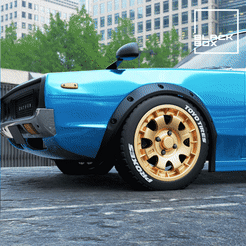 0.gif STL file Old School Rally Wheel set 2 offsets and 2 tires・3D print model to download, BlackBox