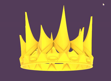 ezgif.com-gif-maker-13.gif STL file Queen Ravenna's crown・3D print design to download, Thejers