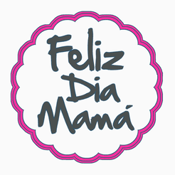 GIF.gif STL file HAPPY MOTHER'S DAY / COOKIE CUTTER・3D printing model to download
