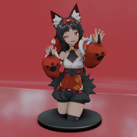 👤 Nekomiya Mana (Nekomata) Bust - ZZZ・ STL File for 3D
