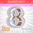 Number_Eight~2.5in.gif Number Eight Cookie Cutter 2.5in / 6.4cm