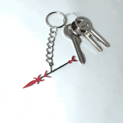 MyGif_1692540094436-min.gif Файл STL Брелок для копья・Дизайн 3D принтера для загрузки