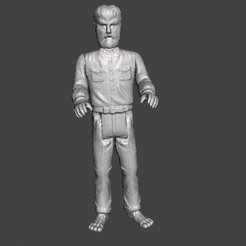 GIF.gif STL file ACTION FIGURE HALLOWEEN WEREWOLF MAN THE WOLF MAN V2 KENNER STYLE 3.75 POSABLE ARTICULATED .STL .OBJ・Template to download and 3D print, vadi