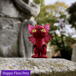 Chihuahua-Devil.gif STL file Chihuahua the demonic dog, print in place toy・3D print object to download