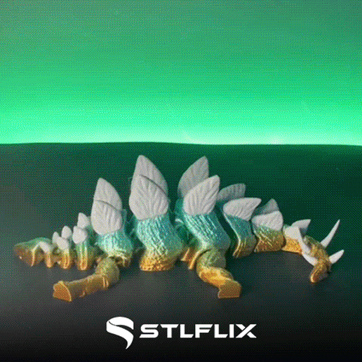 Ss sue ep Fichier STL Stegosaurus articulé・Plan pour imprimante 3D à télécharger, STLFLIX