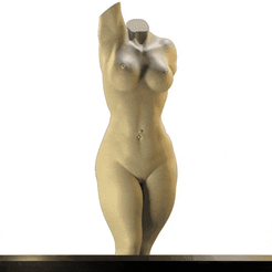 GIF-210210_162840.gif Free STL file Curvy girl figurine. test print for smoothness・Design to download and 3D print