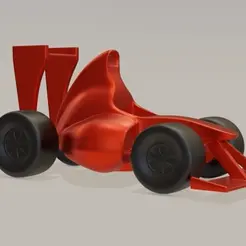 F1_Cartoon.gif STL file F1 Cartoon Car・3D print object to download