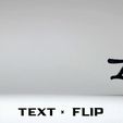a TEXT « FLIP Text Flip - Zebra 2.0
