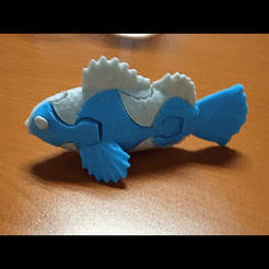 New-video-1.gif Free STL file Articulated Fish 3d Puzzle・3D printing idea to download