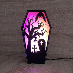 ezgif.com-optimize-8.gif Fichier STL Lampe LED cercueil Halloween・Design pour impression 3D à télécharger
