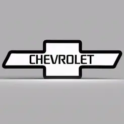 Chevrolet-GIF.gif STL file LED POSTER "CHEVROLET" - LED POSTER・3D printer design to download, RODE-ARTE