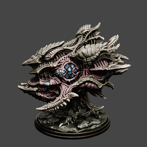 Organic Alien Ark Ship Miniature 3D model
