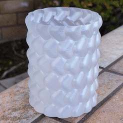 Cup-of-Rounded-Cubes-Slideshow.gif STL file Cup of Rounded Cubes・3D printing template to download