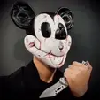 5107746403434-ezgif.com-resize.gif Mickey Mouse Trap Mask - Damaged Version - Halloween Cosplay