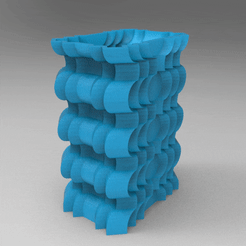 untitled.839.gif STL file FLOWERPOT ORIGAMI FACETED ORIGAMI PENCIL FLOWERPOT・3D print object to download, nikosanchez8898