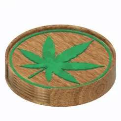 Canabis-L.gif Minimal Cannabis Coasters