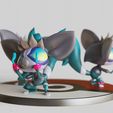 Grafaiai-3-in-1-Pack.gif STL file Grafaiai 3 in 1 pose value pack-POKEMON SCARLET AND VIOLET POKEDEX- FAN ART - POKÉMON FIGURINE・3D print object to download