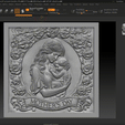ZBrush-Movie.gif A bas-relief for Mother's Day - #MOTHERSCULTS