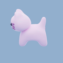 ezgif-5-fadf513210.gif Archivo STL pequeño gato tonto・Plan imprimible en 3D para descargar