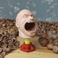 20220119_225819.gif Free STL file Nutcracker 🐿 the Rock・Object to download and to 3D print, bigovereasy