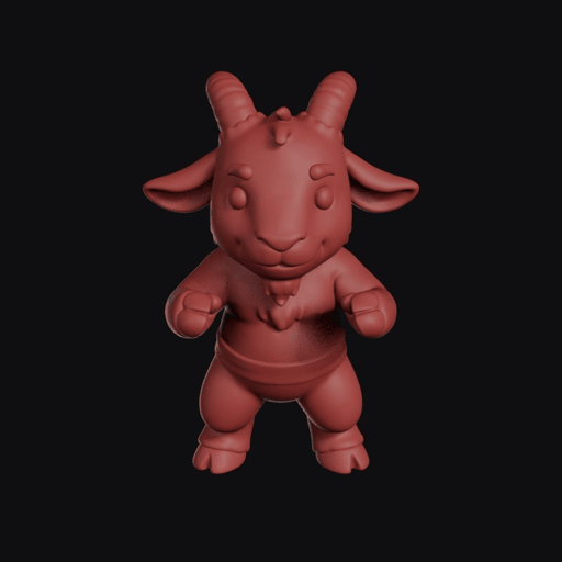 Standing Goat Brawler In Tunic