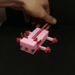 cults.gif Archivo STL Ajolote articulado Minecraft・Modelo para descargar y imprimir en 3D, make3ddigital