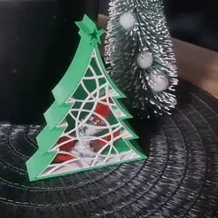ezgif.com-gif-maker-21.gif Free STL file Christmas tree candy box - crex・3D printing idea to download, Crex