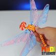 GIF.gif Файл STL DragonFly・Шаблон для 3D-печати для загрузки