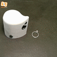 vid2.gif Archivo 3D Estuche de anillo: una gota de amor (3-4 anillos - 1U)・Objeto de impresión 3D para descargar