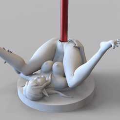 ezgif-3-b87fec5120.gif 3D file Forest Elf Princess PEND HOLDER・3D printable model to download, NaughtyPeach