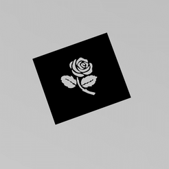 rose-02.gif Fichier STL pochoir rose・Idée pour impression 3D à télécharger