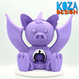 InShot_20230810_174233511.gif STL file BAT BUDDY, a Koza halloween bat printed in place without supports・3D printer design to download