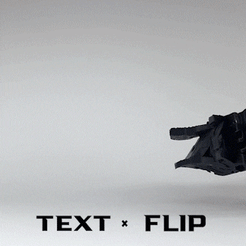 y TEXT « FLIP Fichier STL Text Flip - Zebra bust 2.0・Modèle pour imprimante 3D à télécharger, master__printer