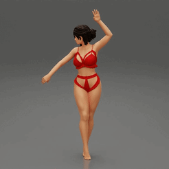 230.gif Archivo 3D Modelo de moda posando en bikini Modelo de impresión 3D・Objeto de impresión 3D para descargar, 3DGeshaft