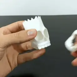 ezgif.com-gif-maker-15.gif STL file BART SKULL・3D printing template to download