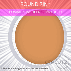 Round_7in.gif 3D file Round Cookie Cutter 7in / 177.8mm・3D printing idea to download
