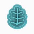 leaf-with-internal-design.gif STL file leaf-shaped cutter for polymer clay with internal design・3D print design to download