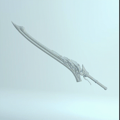 DevilMC5-Red-Quen-GIF.gif OBJ file DEVIL MAY CRY RED QUEEN・3D printable model to download