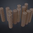 dnd-terrain-rollers-3d-print-texture-tiles.gif 3D-Datei DnD-Geländerollen - Kacheln・Design für 3D-Drucker zum herunterladen