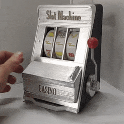 ezgif.com-gif-maker.gif Download STL file Mechanical Slot Machine • Object to 3D print, groover_92