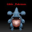 Gible.gif Gible Pokémon - 3D print model
