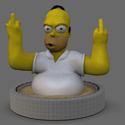 Webp.net-gifmaker-19.gif STL file Homer Simpson・3D printing template to download, gilafonso
