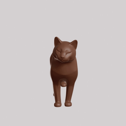 Minimalist Domestic Cat Sculpture