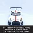 GTR-GT3.gif 15 R35 GTR GT3 Body Shell with Dummy Chassis (Xmod and MiniZ)